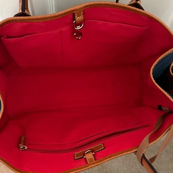 Dooney & Bourke Navy tote - Picture 4 of 4